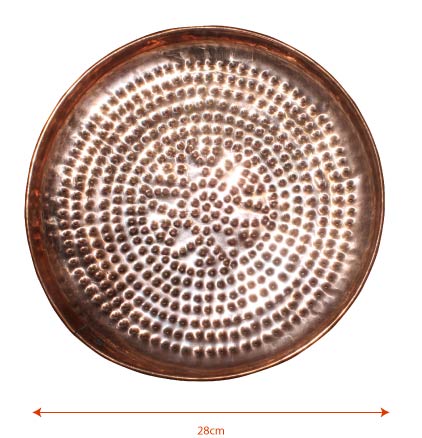Copper Jelleda, Sieve, Round Plate