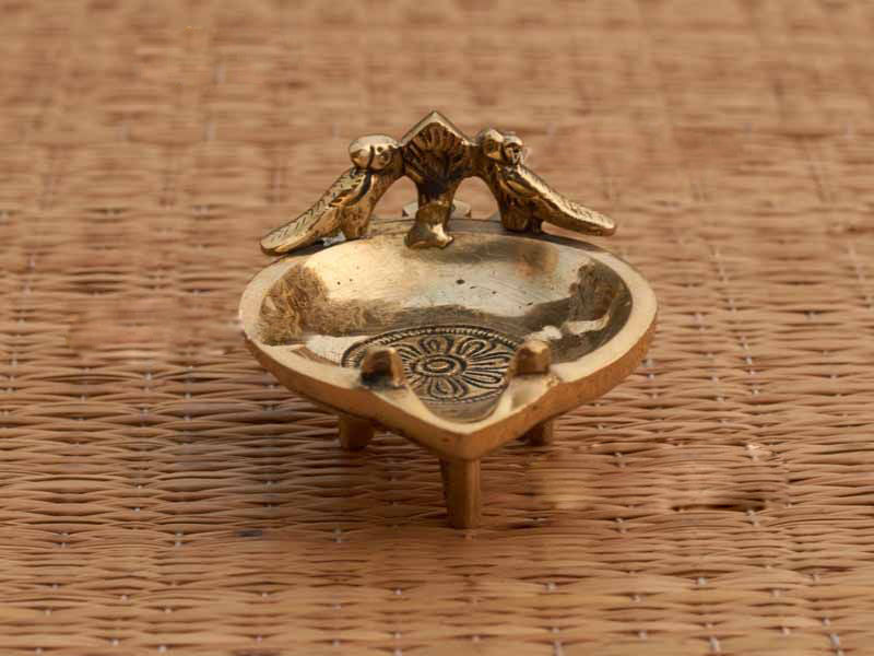 Brass Peacock Vilakku 2 Inches