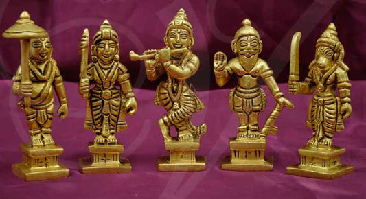 Vishnu Dashavadhara Statue Brass 9 cm
