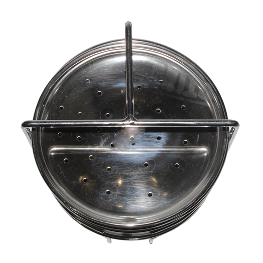 Idiyappam Plate, Stainless Steel, 4 Plates with Stand