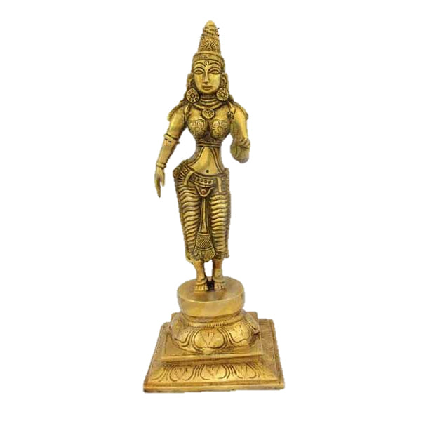 Sri Devi Brass Statue 12" inches