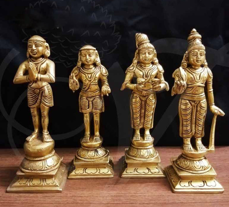 Unique Nalvar Statue Brass 6 inches