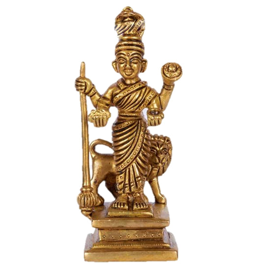Vaishnavi Devi Brass Statue  5"