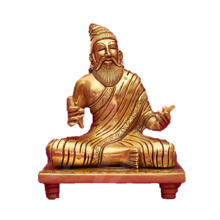 Thiruvalluvar Brass Statue 6"