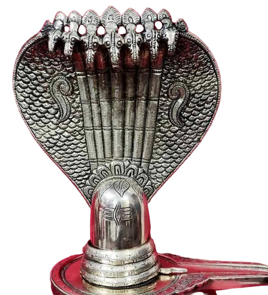 Shiva Lingham Statue Brass 8 Inches