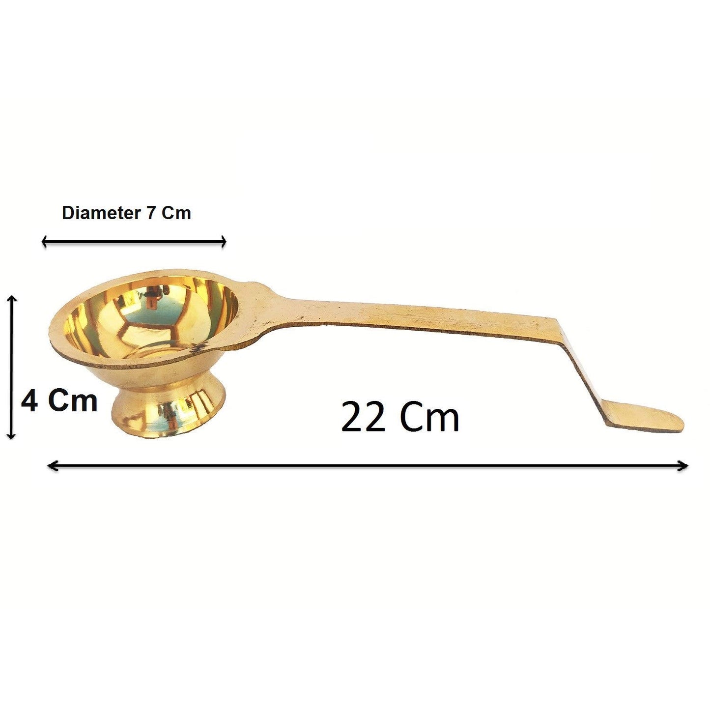 Kapur Dhoop Aarathi Stand Brass 9 inches