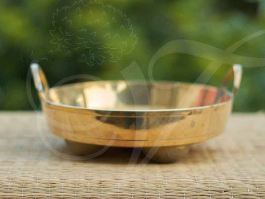 Kuzhi Paniyaram Maker Brass 8 Inches