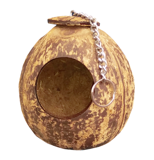Coconut Shell Bird Nest for Finches and Sparrows