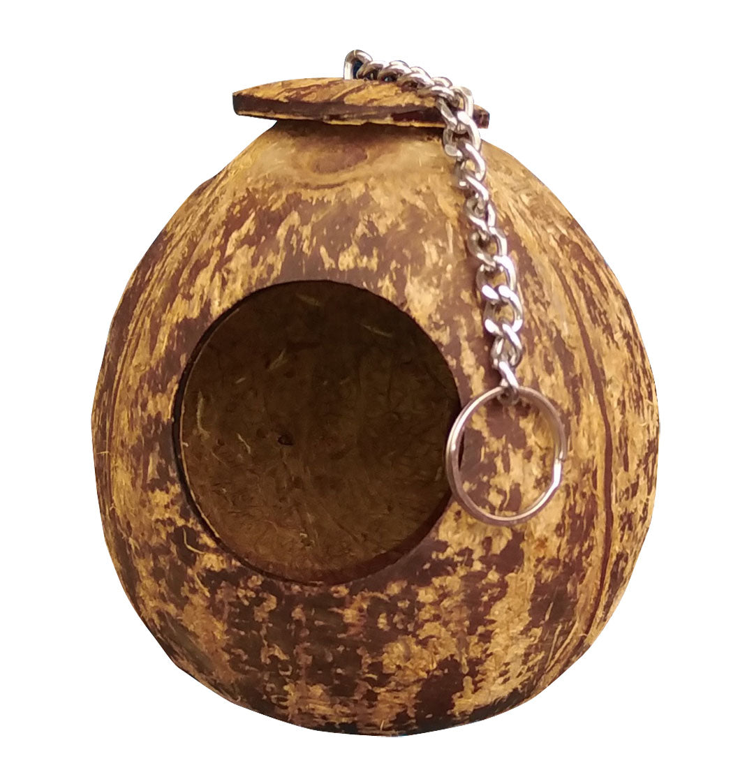 Coconut Shell Bird Nest for Finches and Sparrows