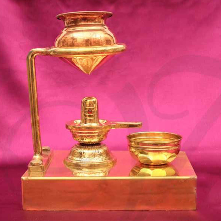 Shiv Lingam Brass Abhishek Stand
