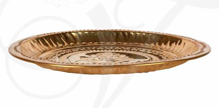 Ganesh Pooja Thambulam Brass 8 Inches