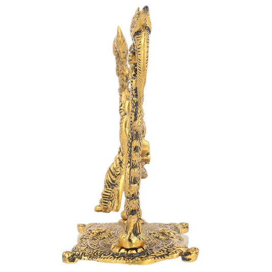 Radha Krishna Idol Brass 7 inches