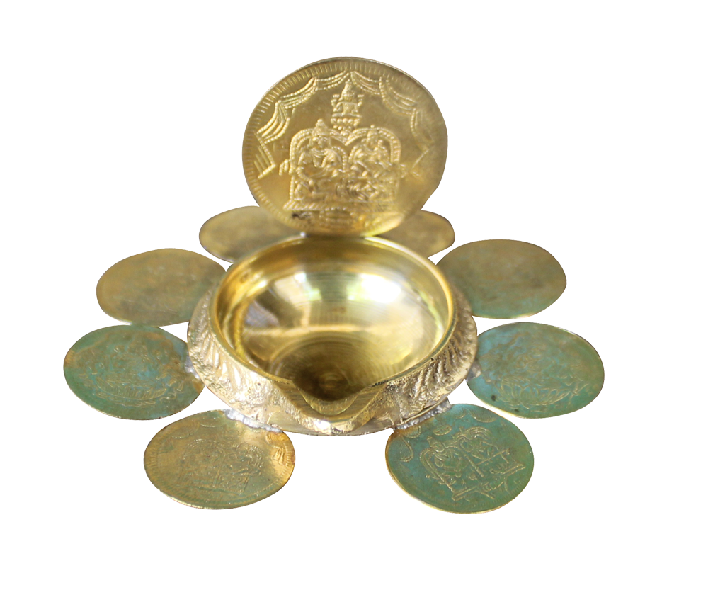 Lakshmi Kubera Vilakku Brass