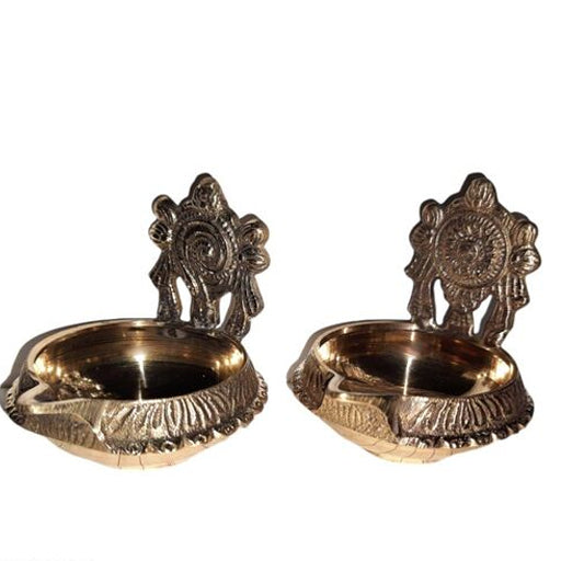 Sangu Chakra Vilakku Small 2 inches