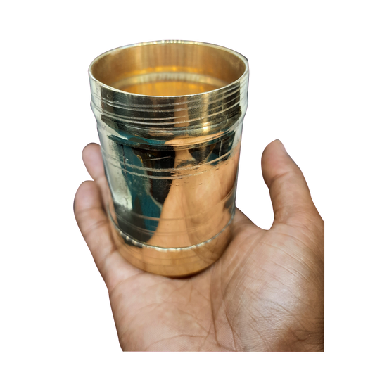 Brass Rice Grains Measuring Pot, Small, 1 Unit