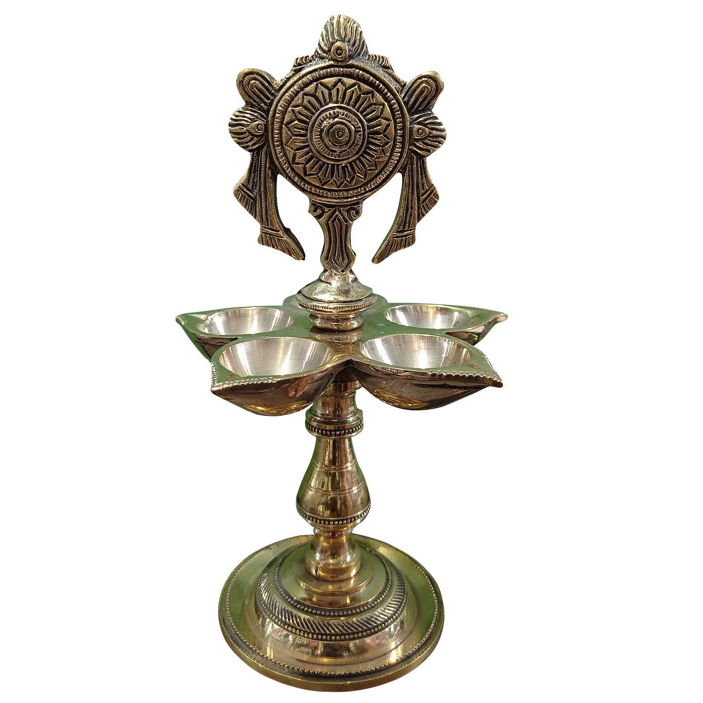 Shanku Chakra Brass Lamp