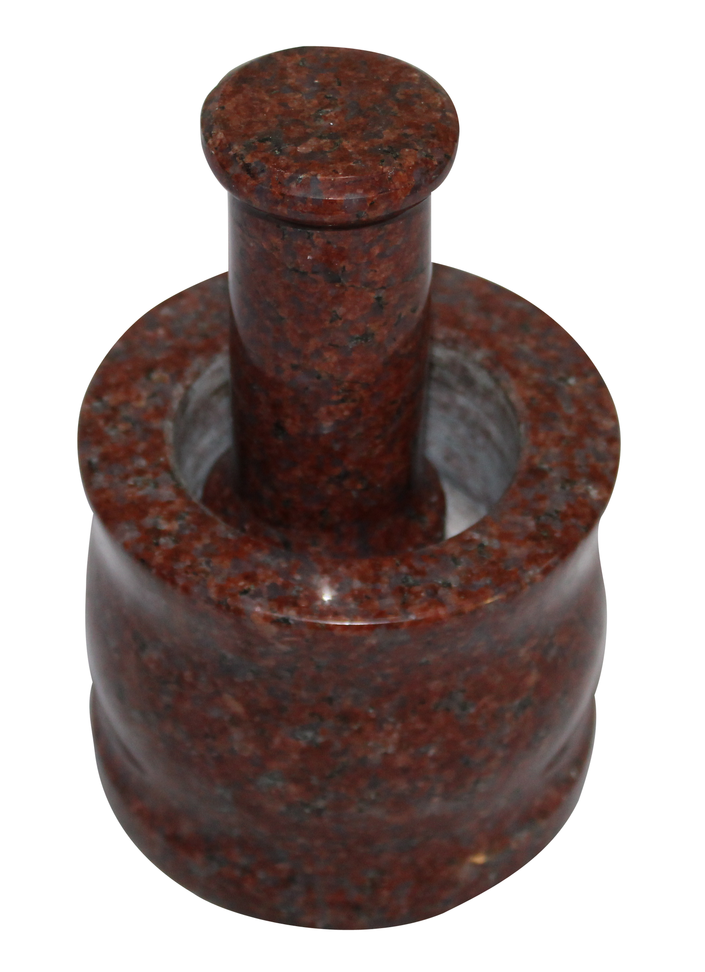 Granite Red Mortar And Pestle 4 inches