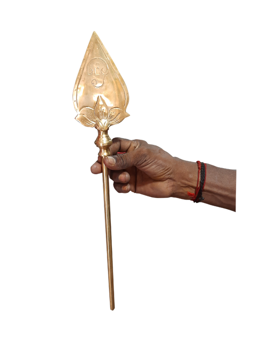 Traditional Lord Murugan Vel, Brass, 45cm, Bhala