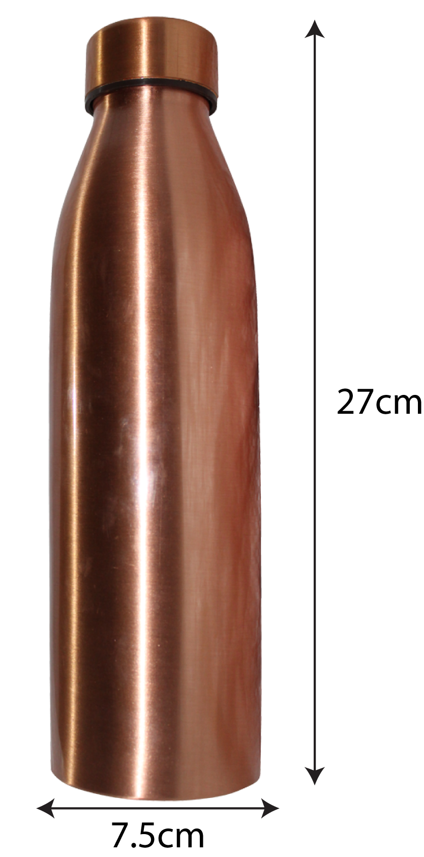 Water Bottle Copper 27 cm