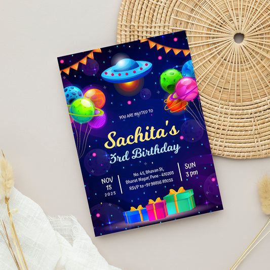 Space Avenue Invitation CB213