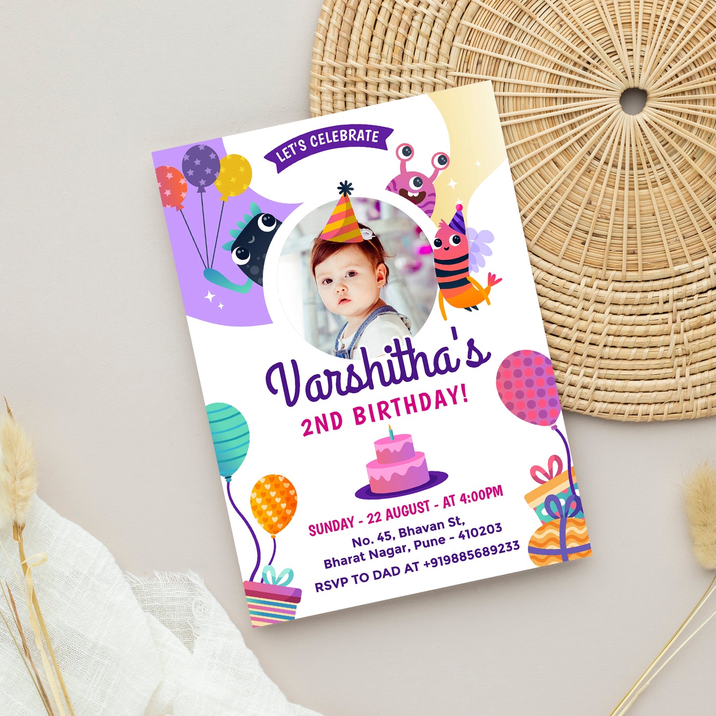 Funny Party Photo Invitation CB204