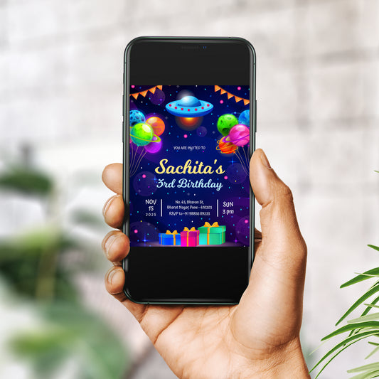 Space Avenue Invitation CB213