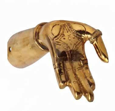 Pure Brass Hastham Hand Set for Deity Decoration (3.5 Inches) – Hindu God Alangaram Accessorie