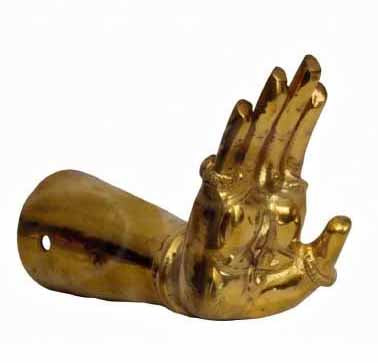 Pure Brass Hastham Hand Set for Deity Decoration (3.5 Inches) – Hindu God Alangaram Accessorie