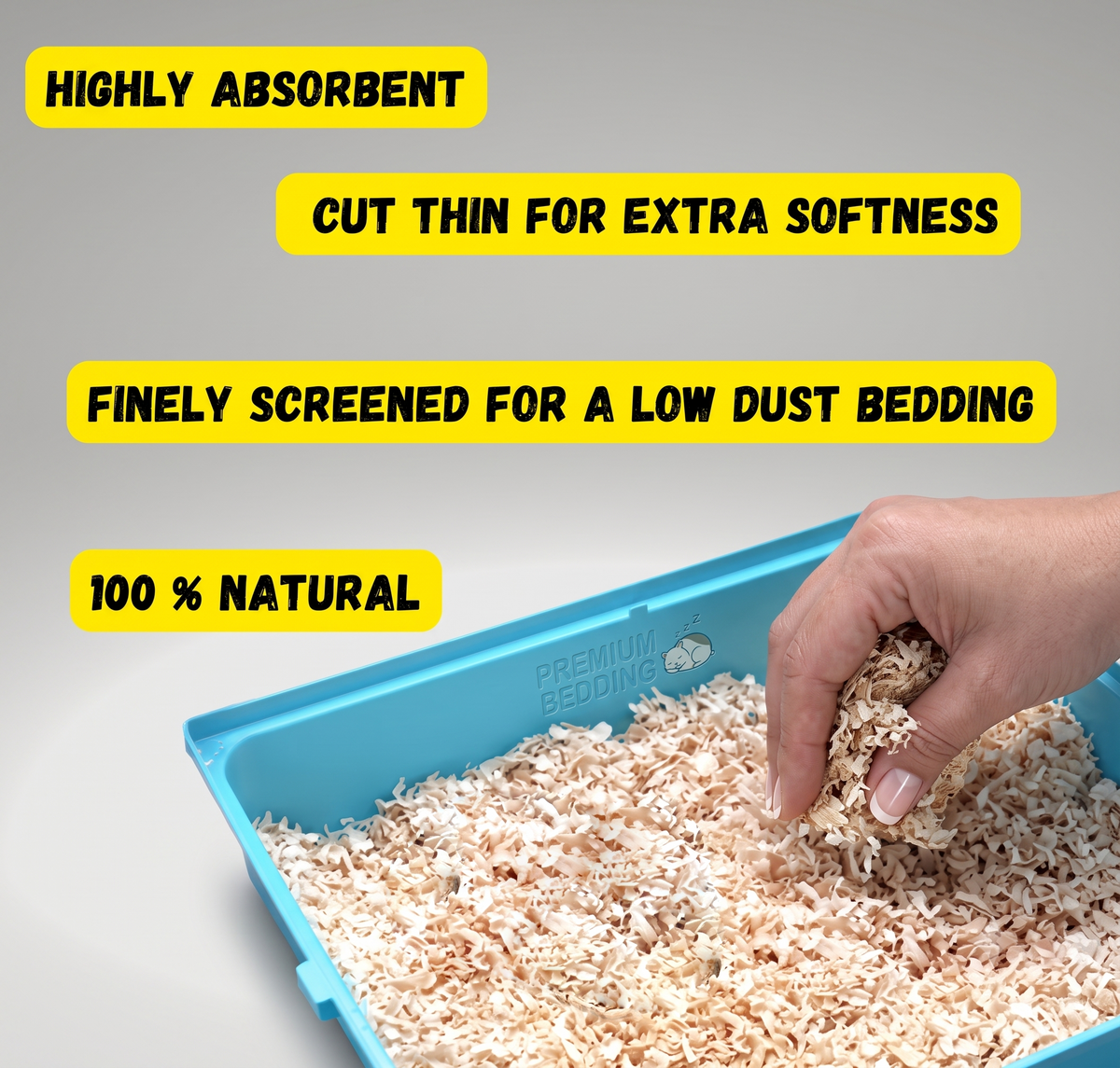Coolboss Natural Wood Bedding for Birds & Small Pets (150g)