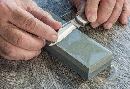 Manual Whetstone Knife Sharpening Stone with Non-Slip Base