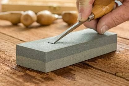 Manual Whetstone Knife Sharpening Stone with Non-Slip Base