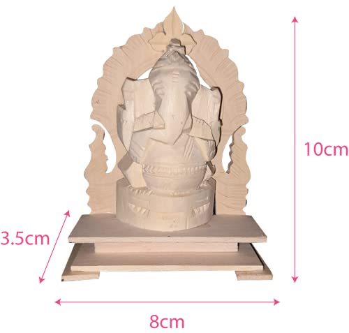 Handcrafted Original Vellerukku Root Vinayagar Statue (10X8)