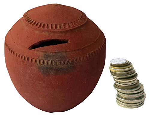 Coolboss Clay Mini Piggy Savings Bank (Brown)