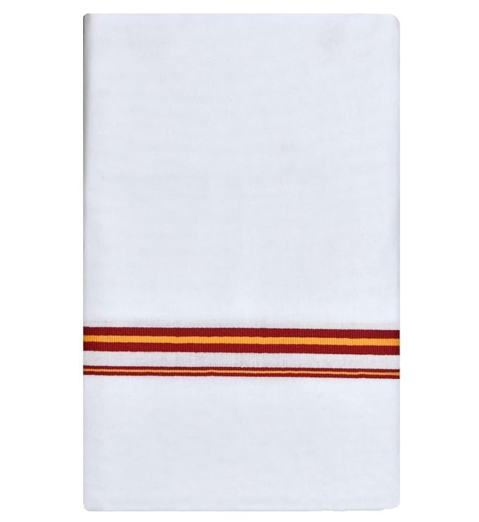 TVK Tamil Nadu Mens Dhoti White Colour - 2M