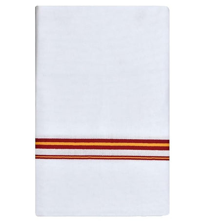 TVK Tamil Nadu Mens Dhoti White Colour - 2M