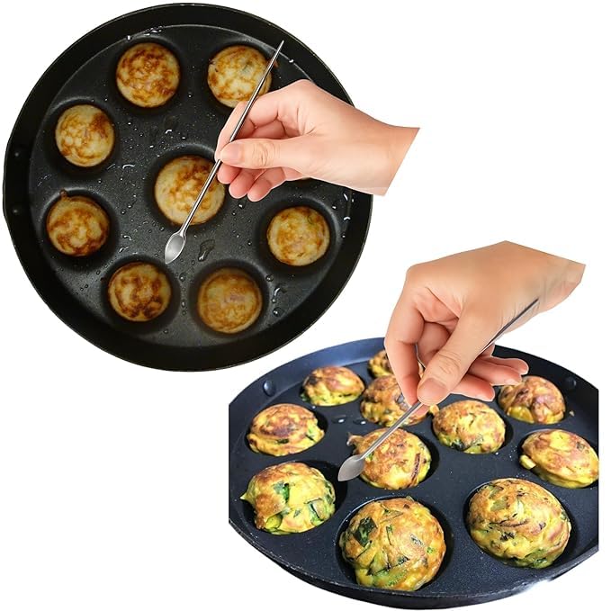 Coolboss Alchemist's Stainless Steel Micro Spoon & Paniyarakkal Turner Stick (20cm)