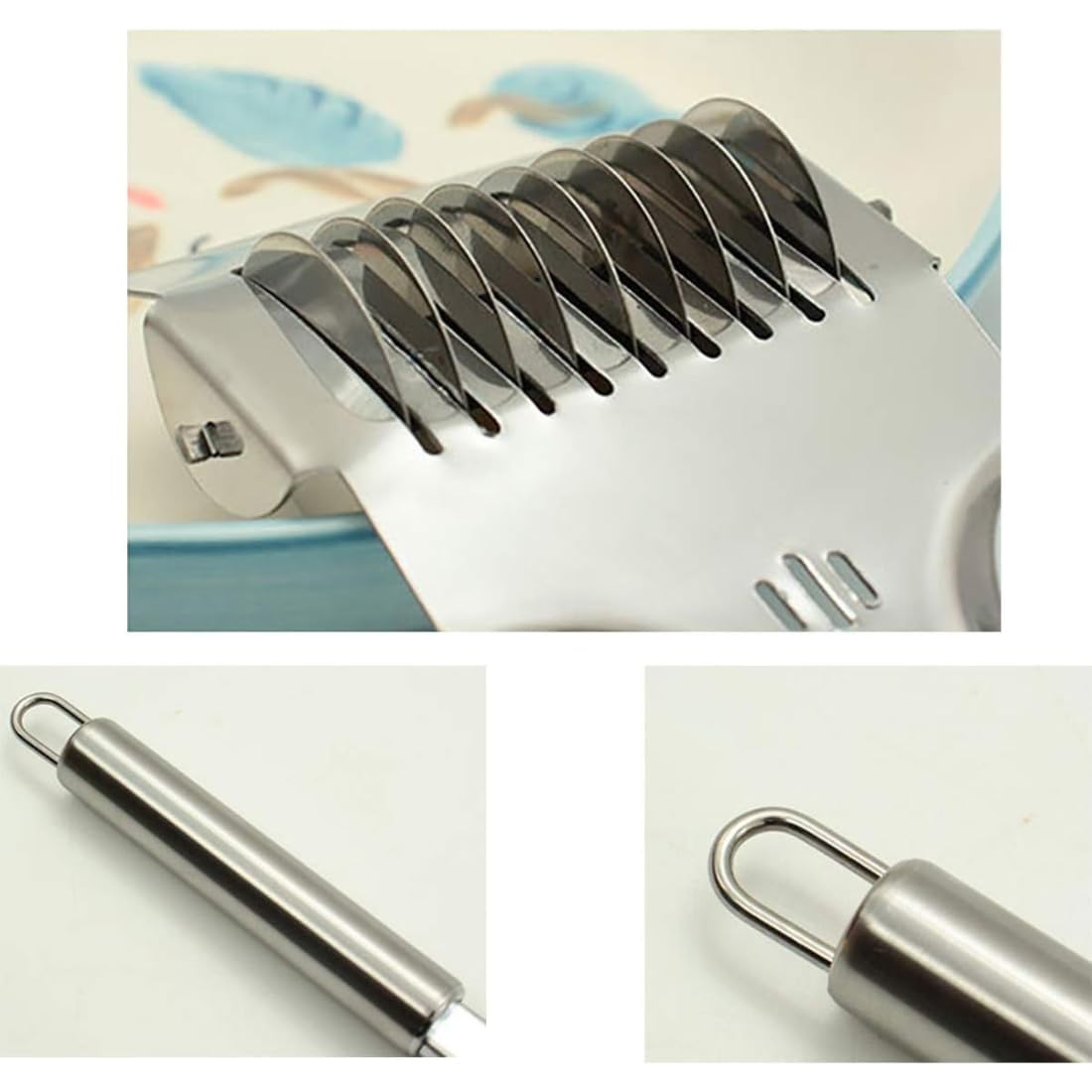 Stainless Steel Multi-Blade Herb & Dough Cutter
