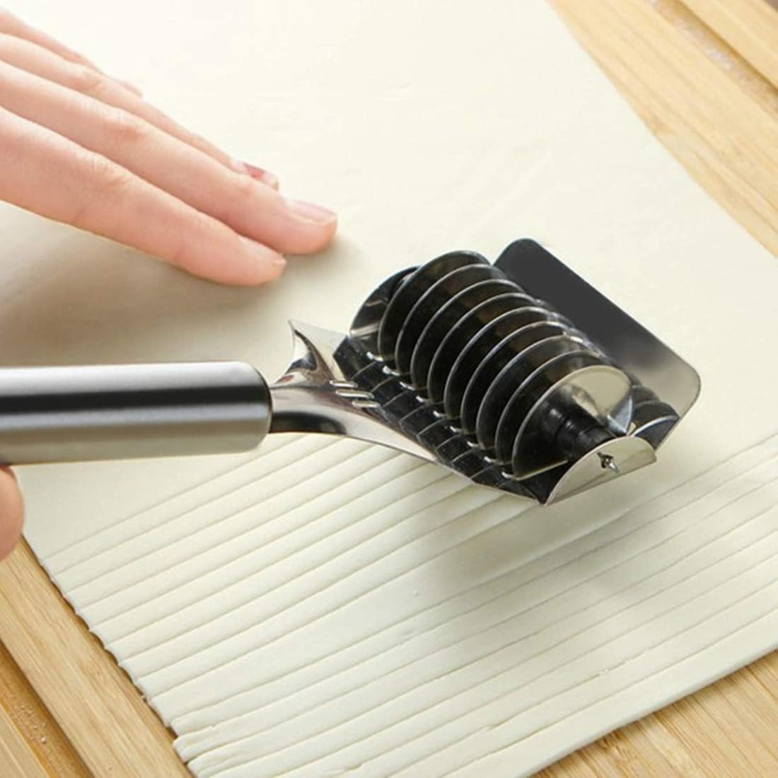 Stainless Steel Multi-Blade Herb & Dough Cutter