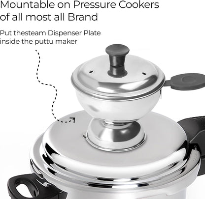 Chiratta Puttu Kutti with handle for Pressure Cooker