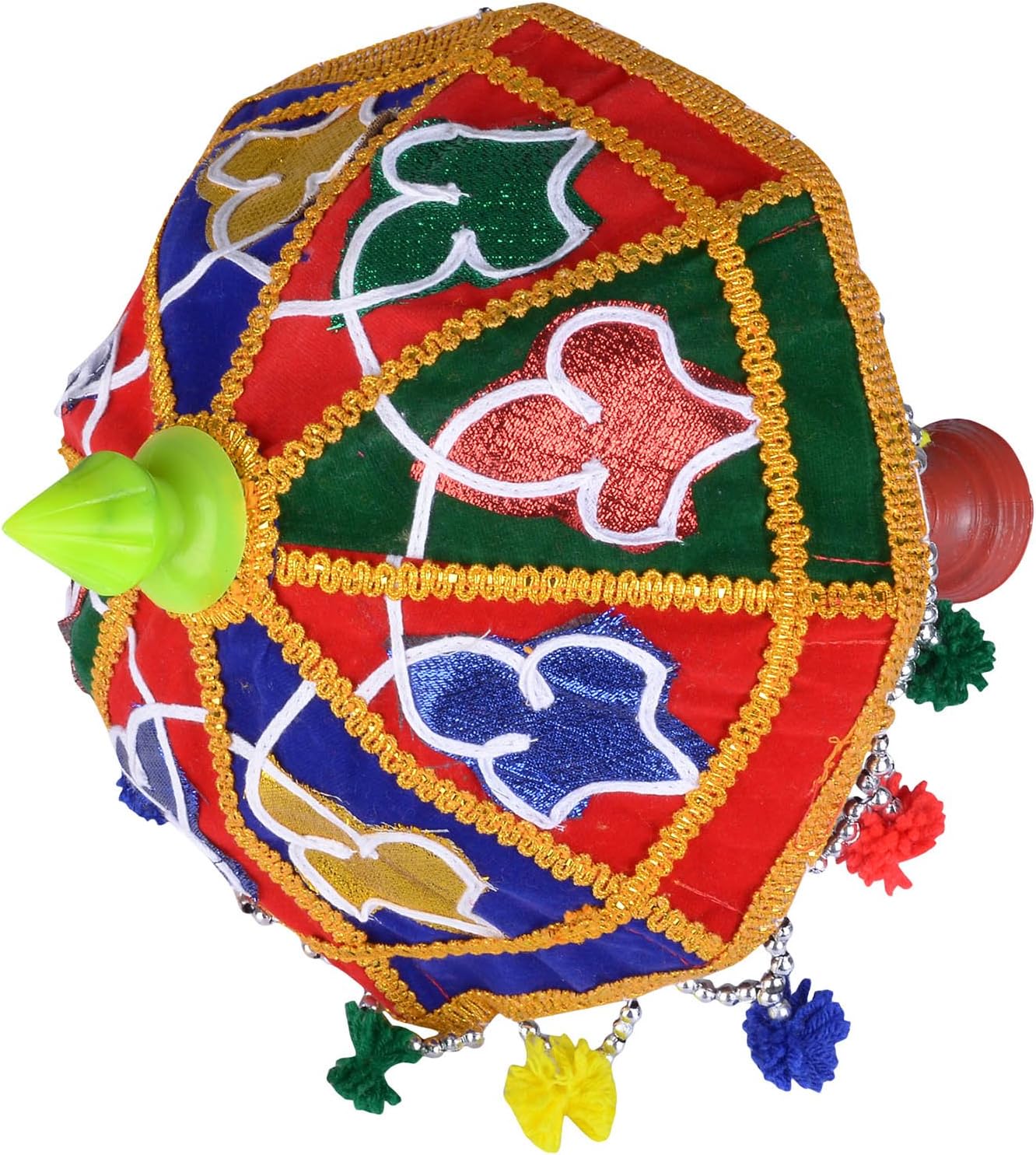 Ganesh charuthi velvet Umbrella (Multi_9.8 Inch X 0.3 Inch X 13.7 Inch)