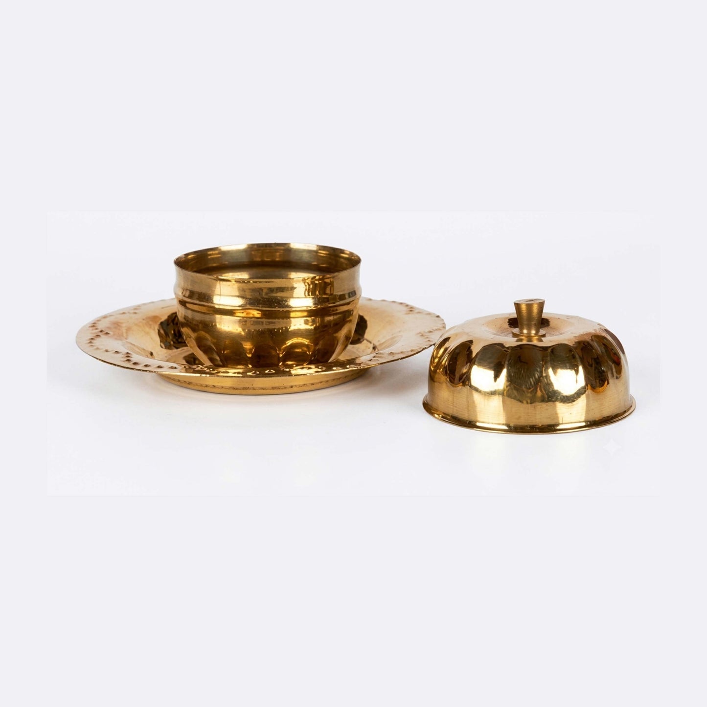 1.8" Brass Kumkum Box – Traditional Hindu Return Gift & Pooja Accessory