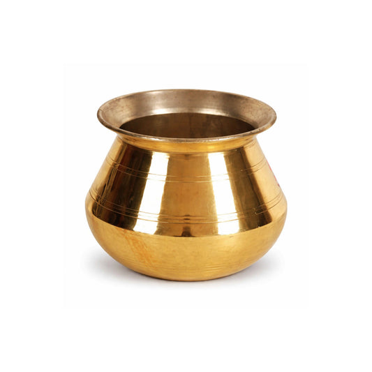 1/2 Liter Brass Sombu Milk Boiling Pongal Pot – 5 Inch