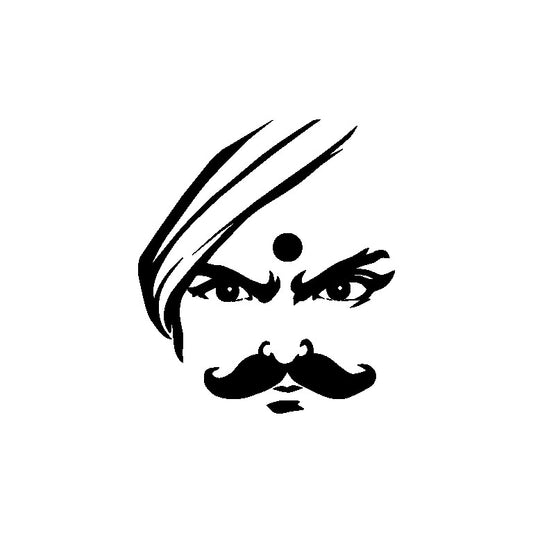 Tamil Poet Bharathiyar Art | SVG PNG Digital Download