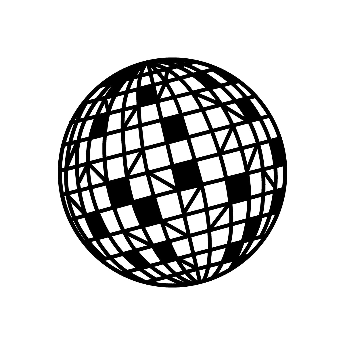 Disco Ball SVG EPS PNG | Retro Sunburst Clipart PNG EPS SVG | Instant Download