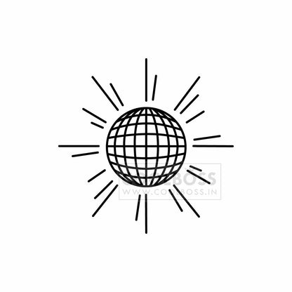 Disco Ball SVG | Retro Sunburst Clipart PNG EPS SVG | Instant Download