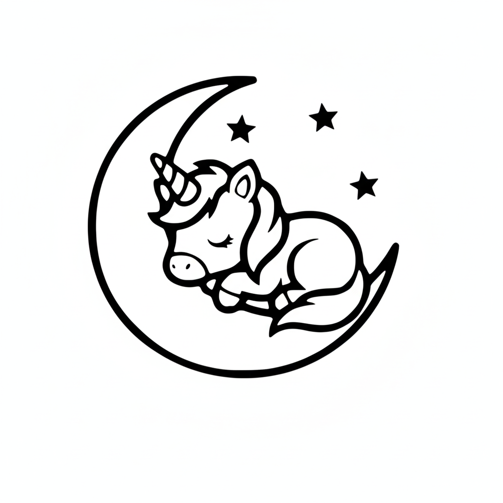Cute Celestial Line Art SVG/PNG Instant download