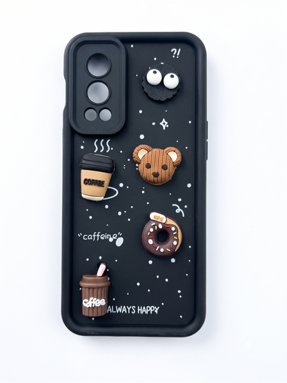 Cute 3D Coffee Silicone Case for OnePlus Nord 2 5G