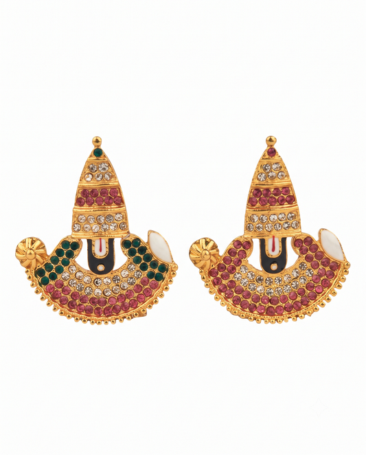 1.5″ Gold-Plated Sri Venkateswara Balaji Desktop & Car Dashboard Idol