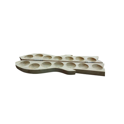 Fish Design Pallankuzhi wooden 15 inches