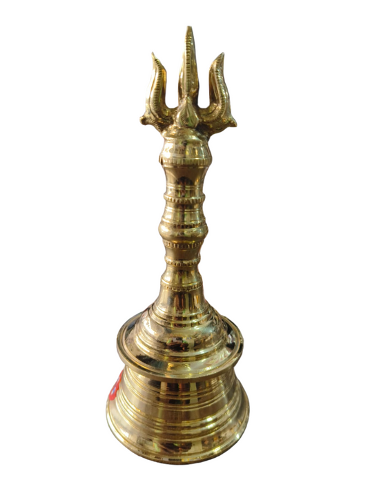 Brass Trisul Bell 20cm Height